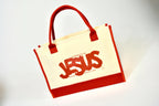 “Jesus” large  rectangle tote bag