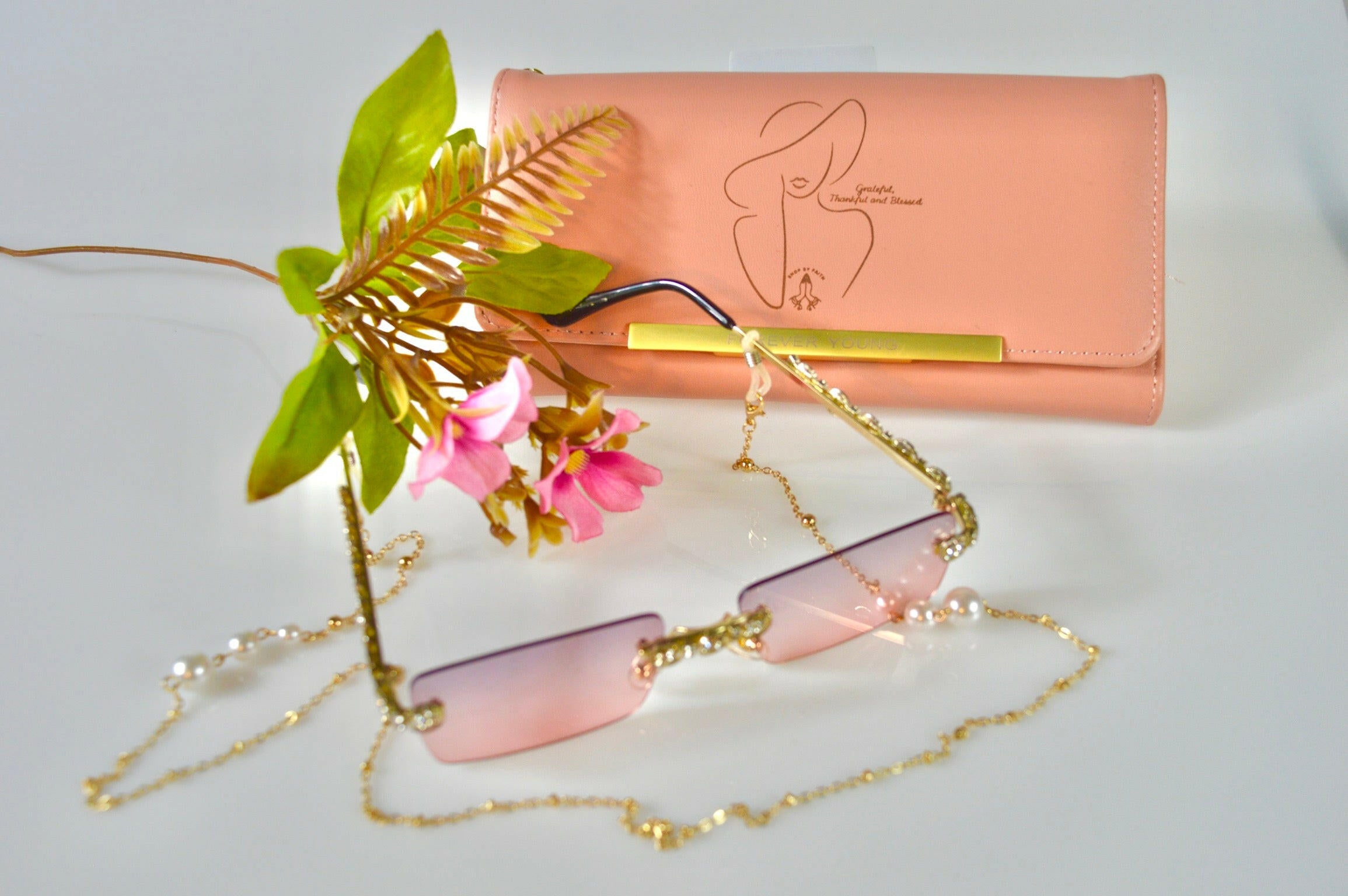 “Grateful , Thankful, Blessed”  elegant purse