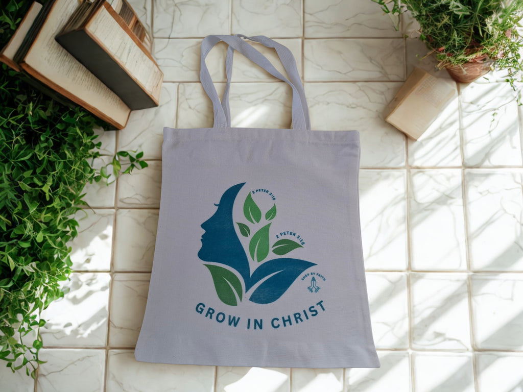 “Grow in Christ” value tote bag
