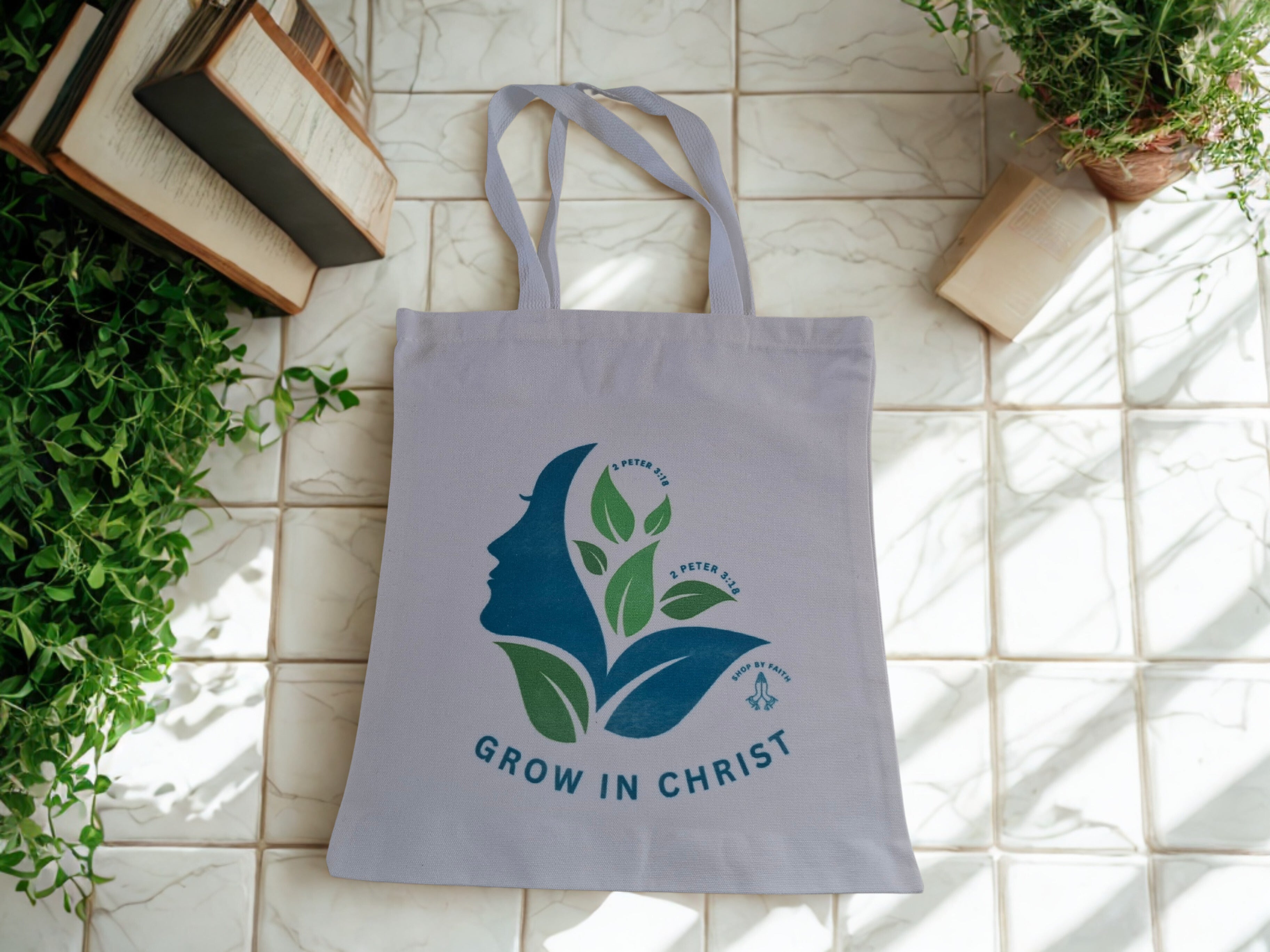 “Grow in Christ” value tote bag