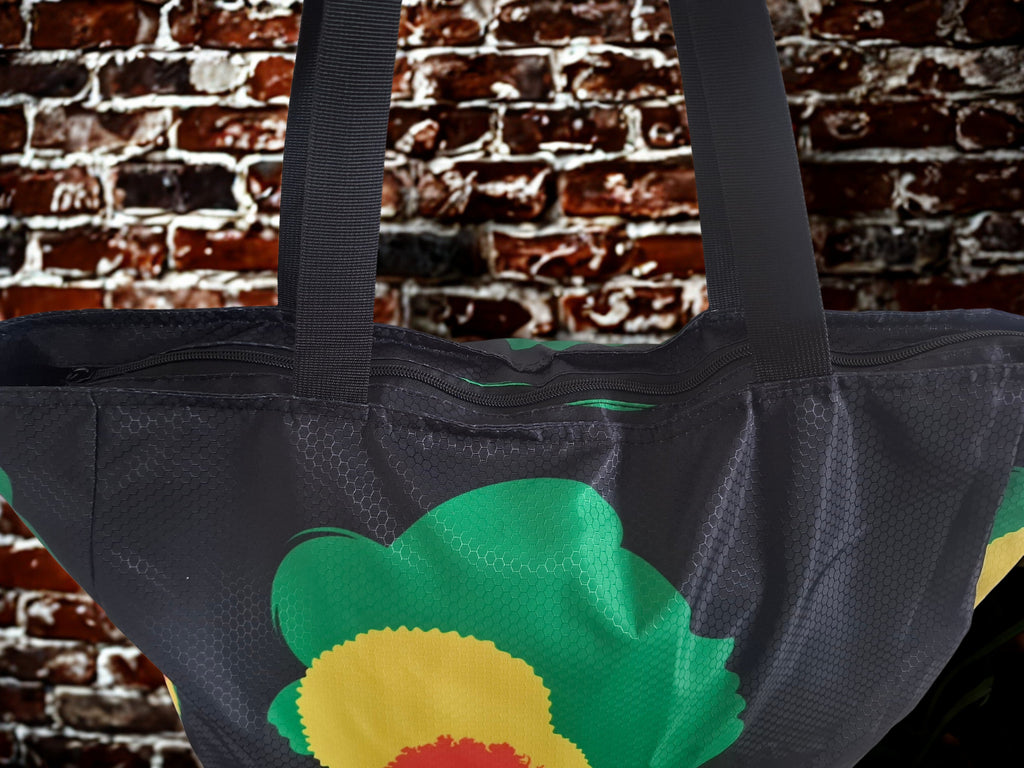 “I am fearfully and wonderfully made ” extra large  tote beach bag with pockets