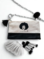 Black "It is Well With My Soul Cosmetic Case