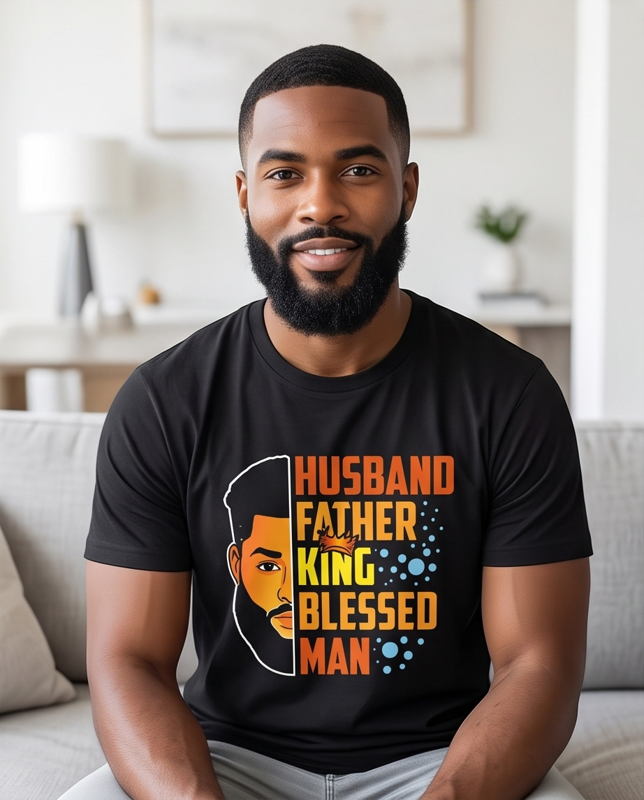 Husband. Father. King. Blessed. Man.