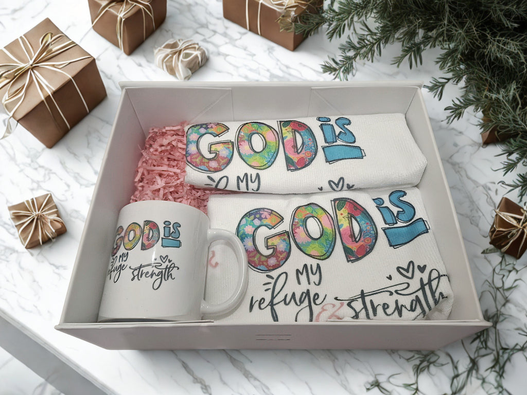 God is my refuge Gift Set