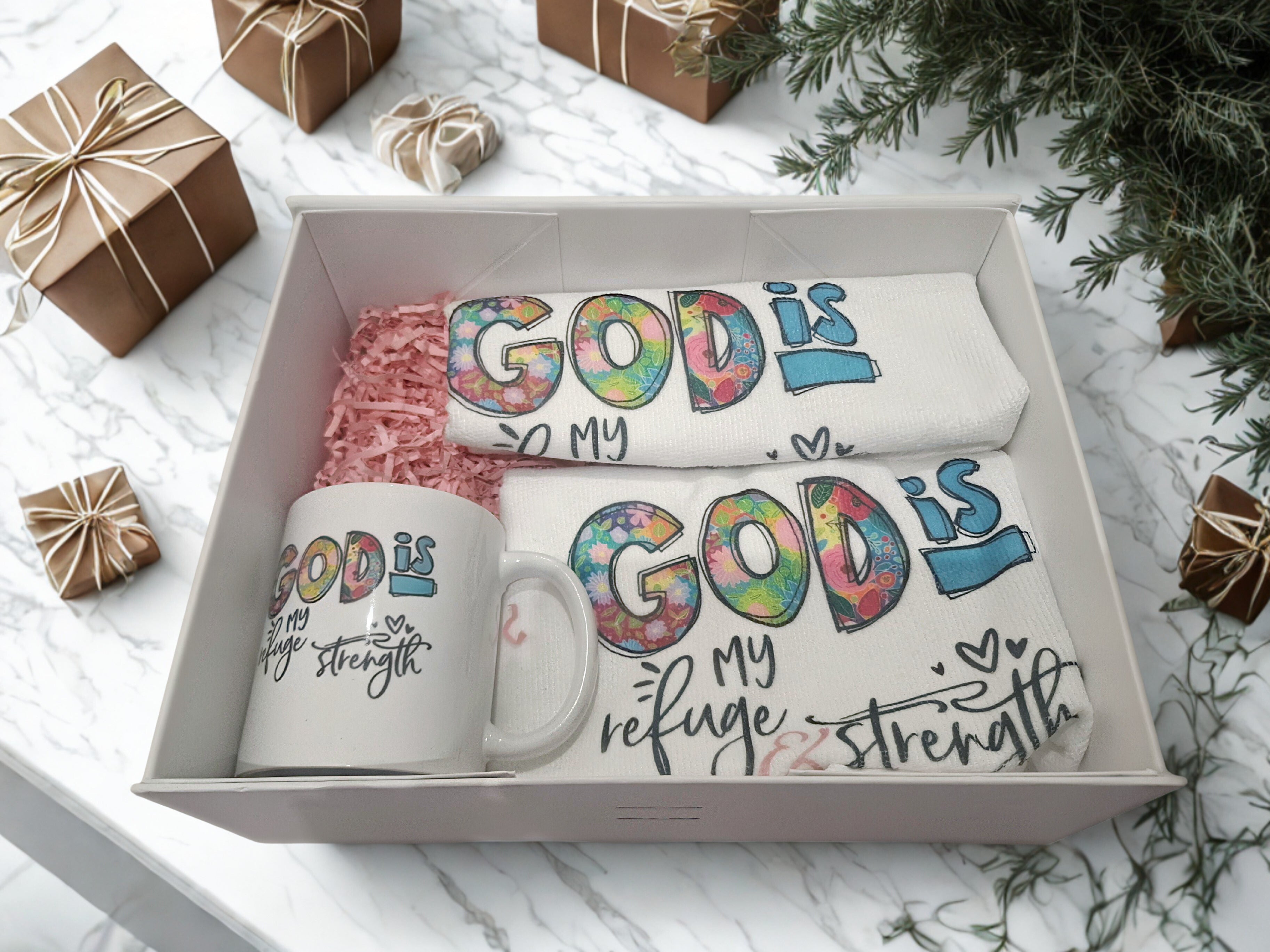 God is my refuge Gift Set