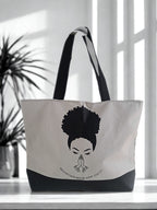"Walk by Faith not by sigh"   tote bag  in black and white