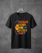 Husband. Father. King. Blessed. Man.