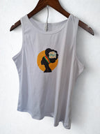 Grateful, thankful, blessed” white vest top