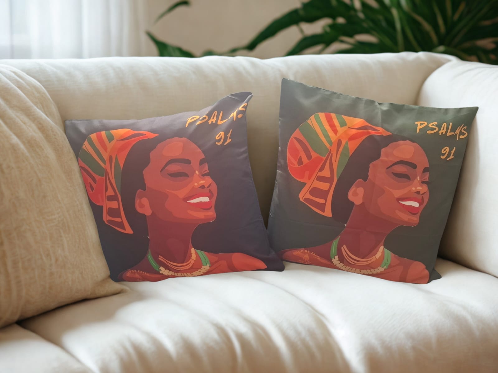 Psalms 91  18 x18  pillowcase