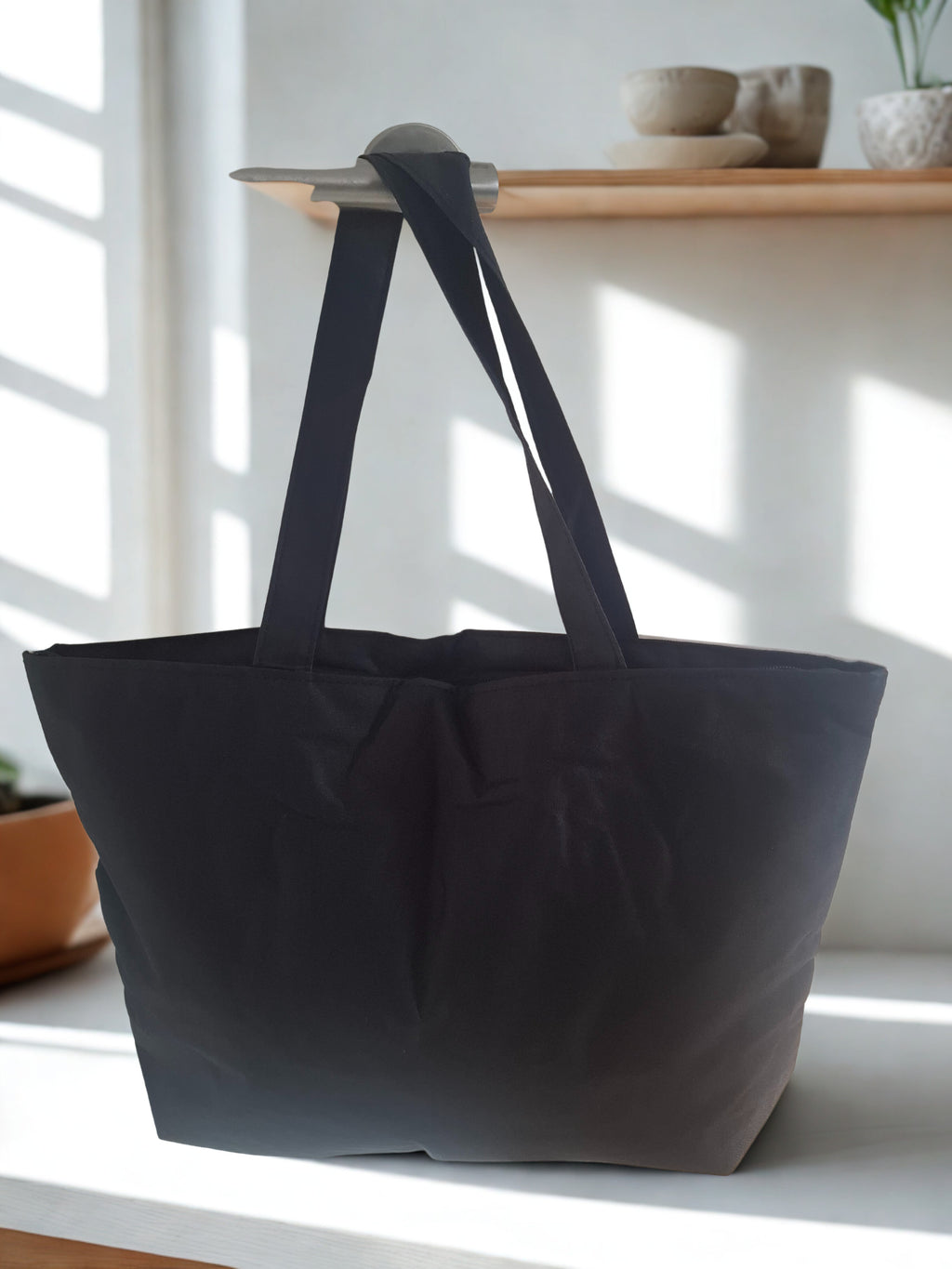 "Walk by Faith not by sigh"   tote bag  in black and white