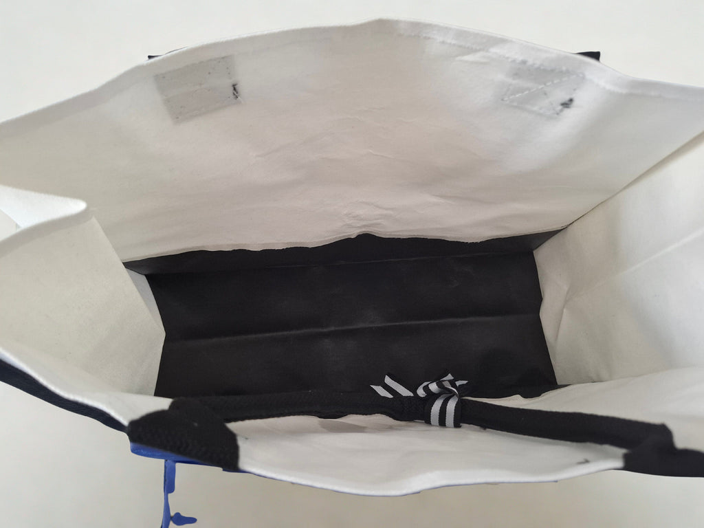 "It is well with my soul"  extra large tote bag  in black and white