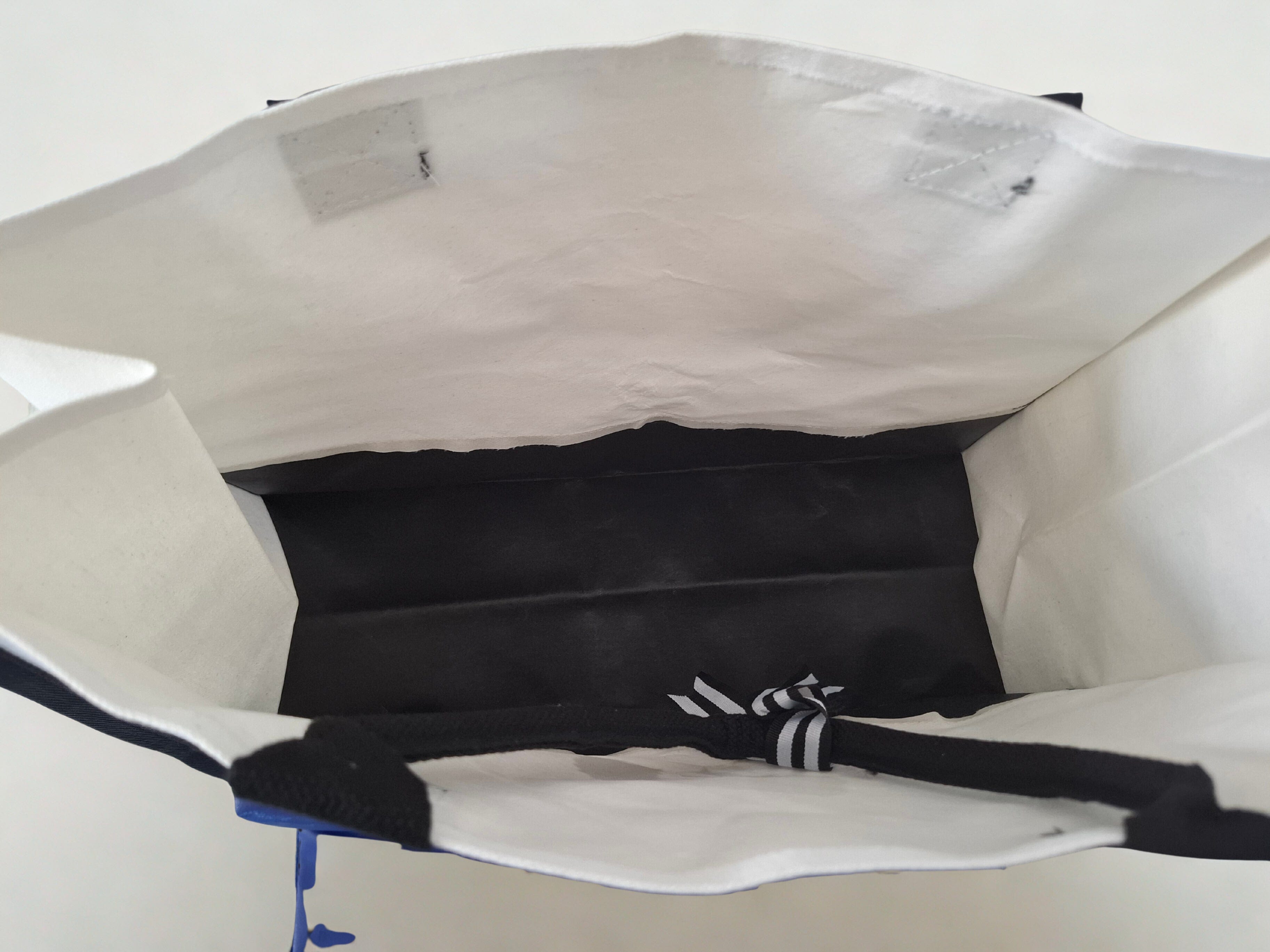 "It is well with my soul"  extra large tote bag  in black and white