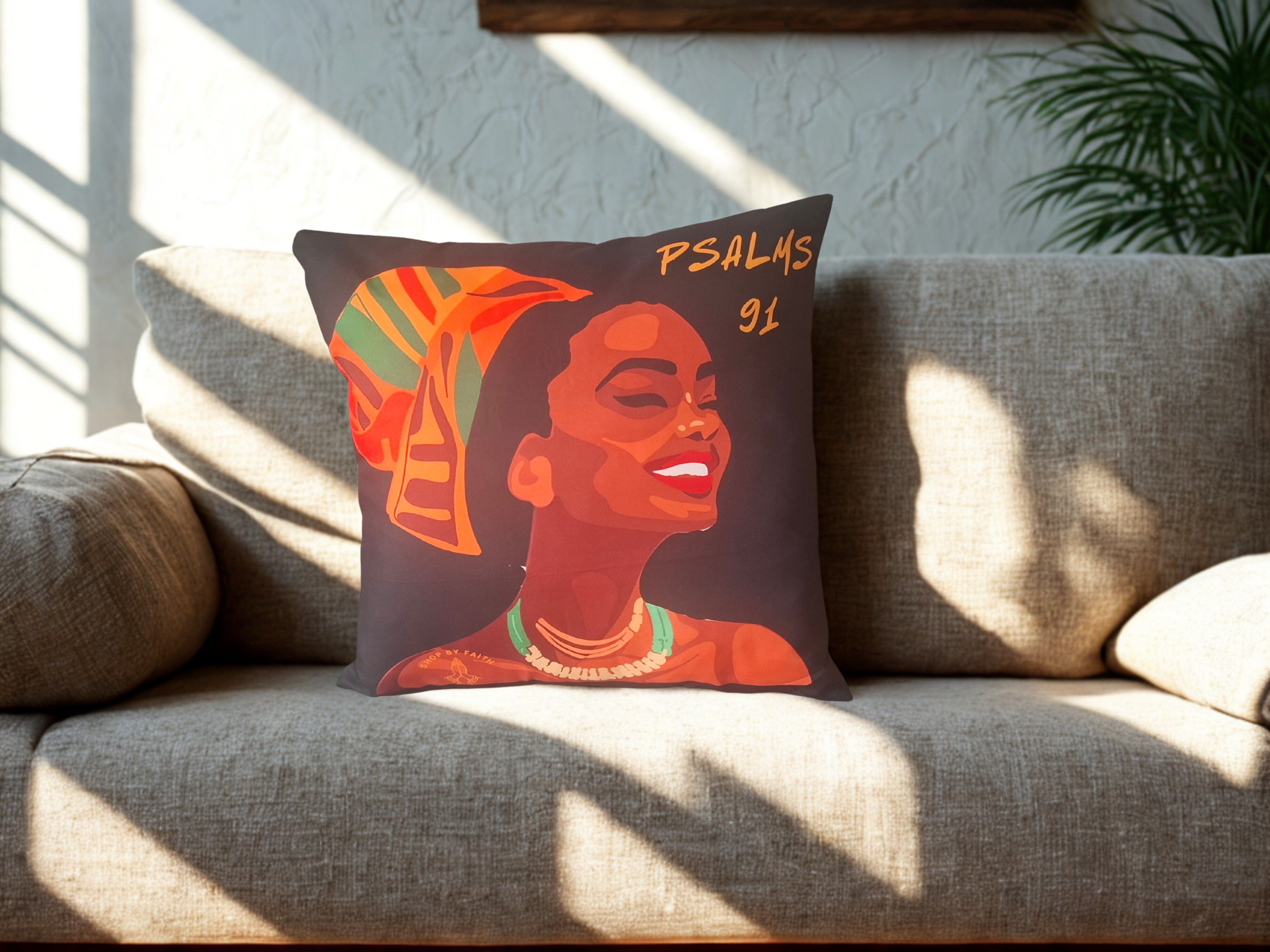 Psalms 91  18 x18  pillowcase