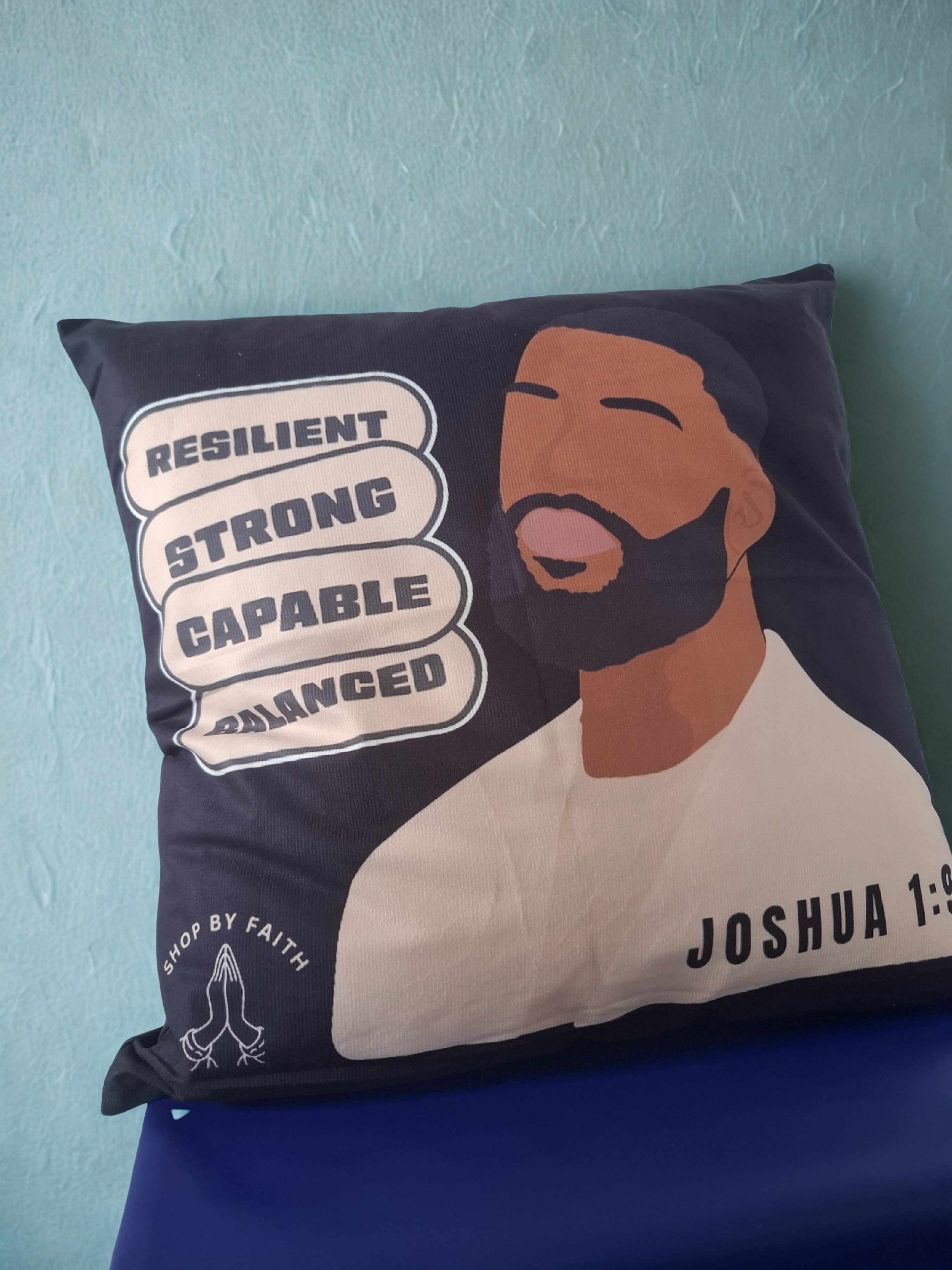 Joshua 1:9 18x18 pillowcase