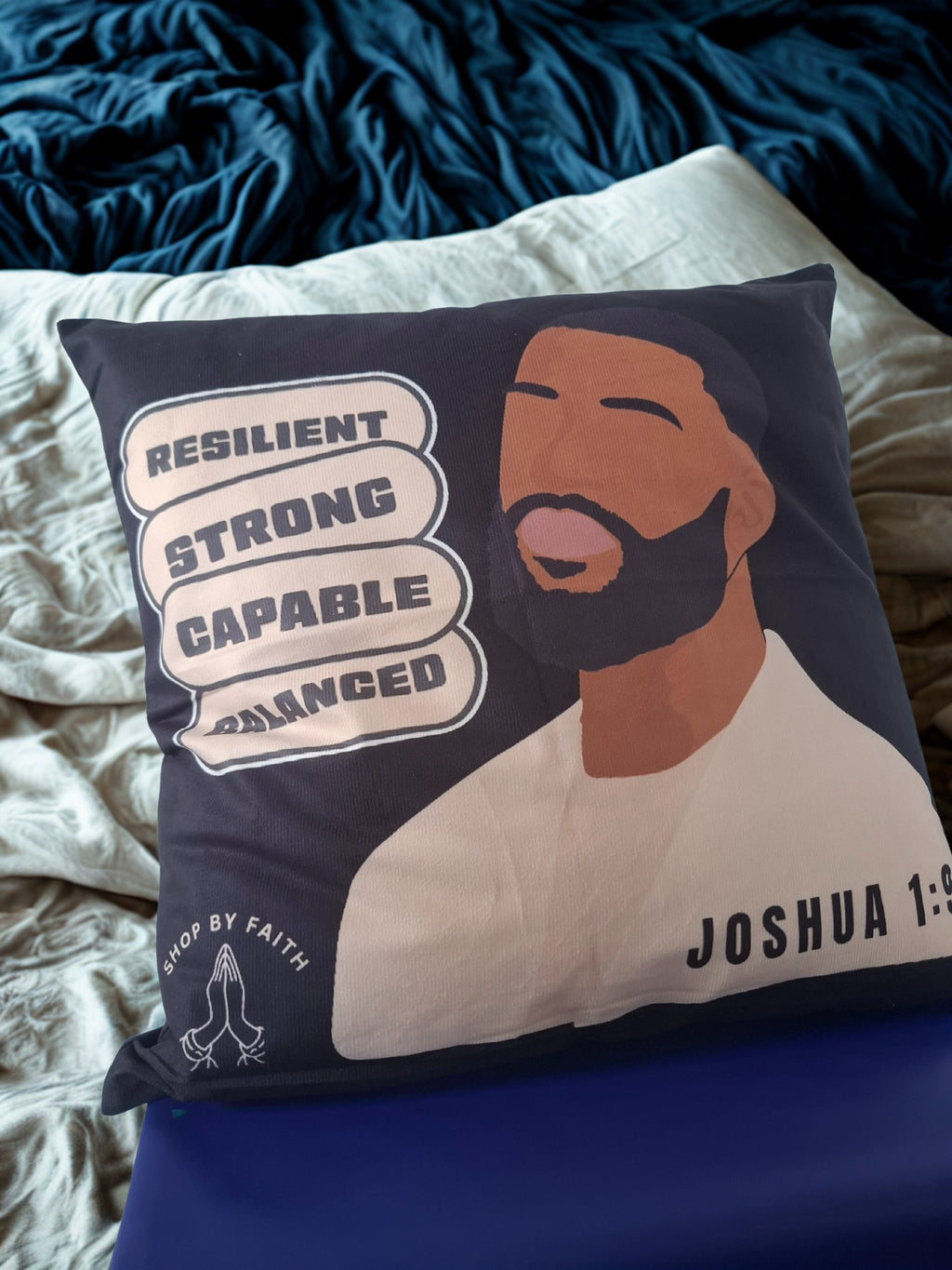 Joshua 1:9 18x18 pillowcase