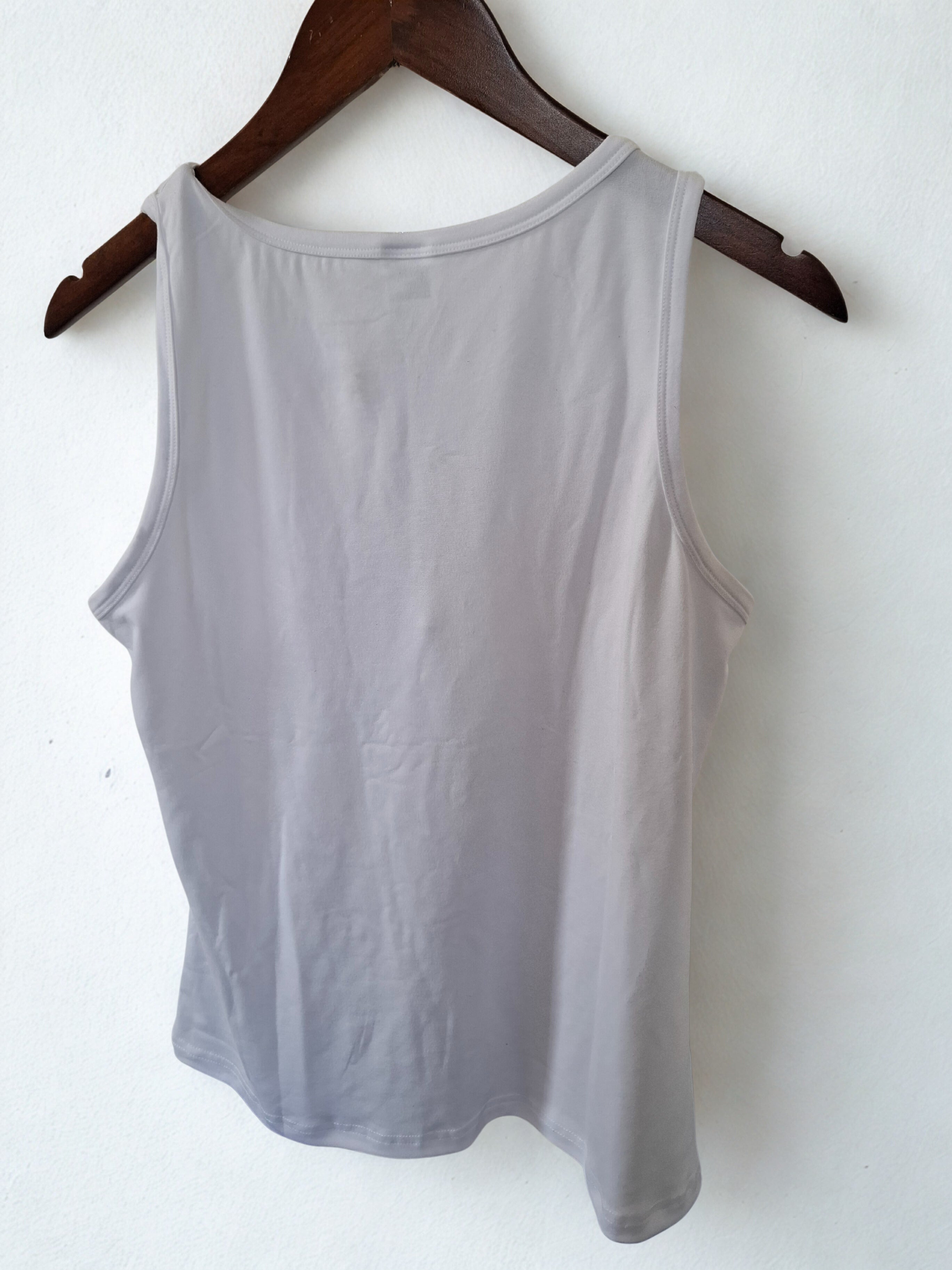 Grateful, thankful, blessed” white vest top