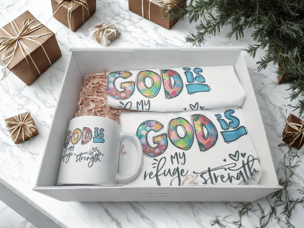 God is my refuge Gift Set