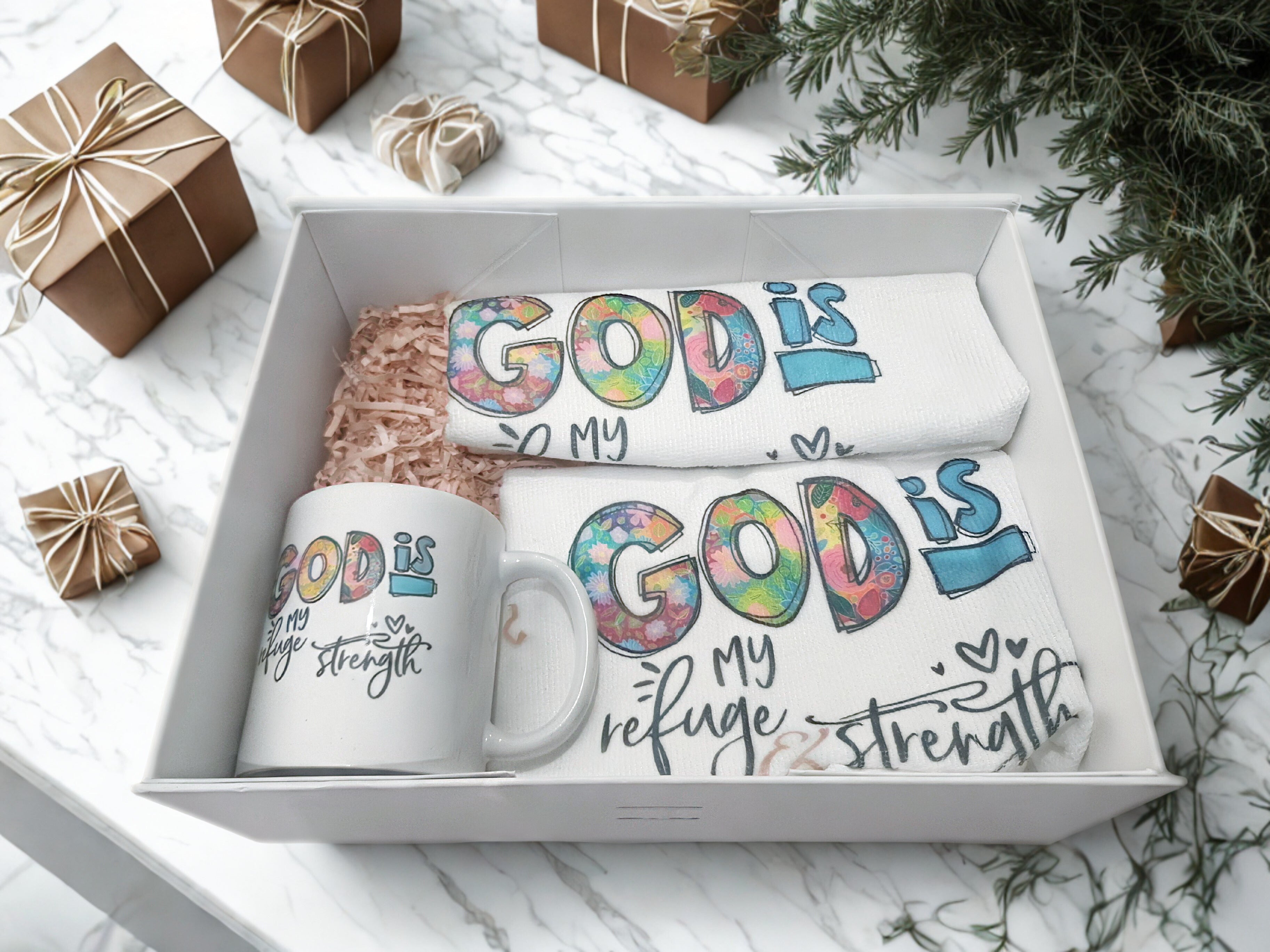 God is my refuge Gift Set