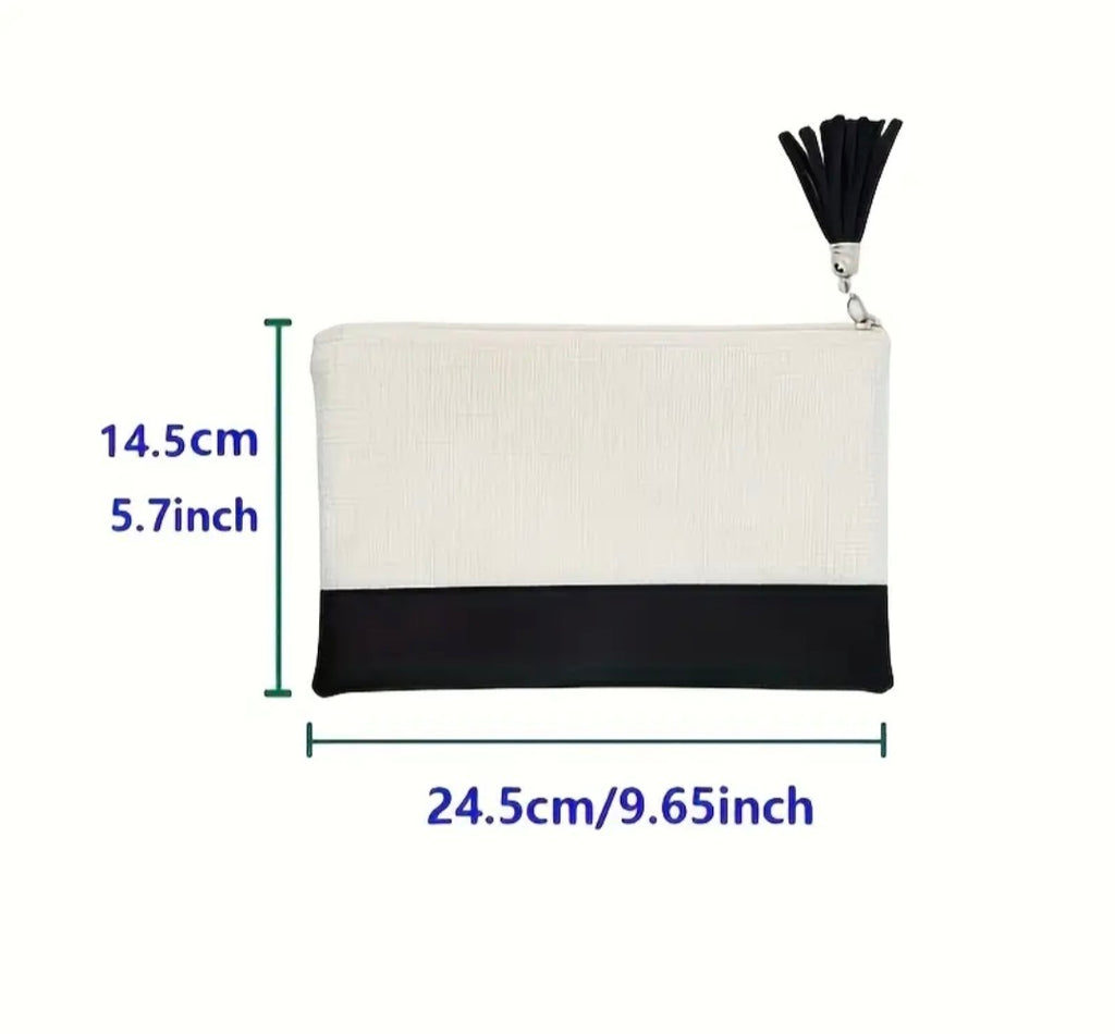 Black "It is Well With My Soul Cosmetic Case