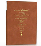 “You are Beautiful  faux leather journal with  inscribed pen