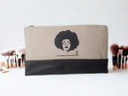 Black "It is Well With My Soul Cosmetic Case